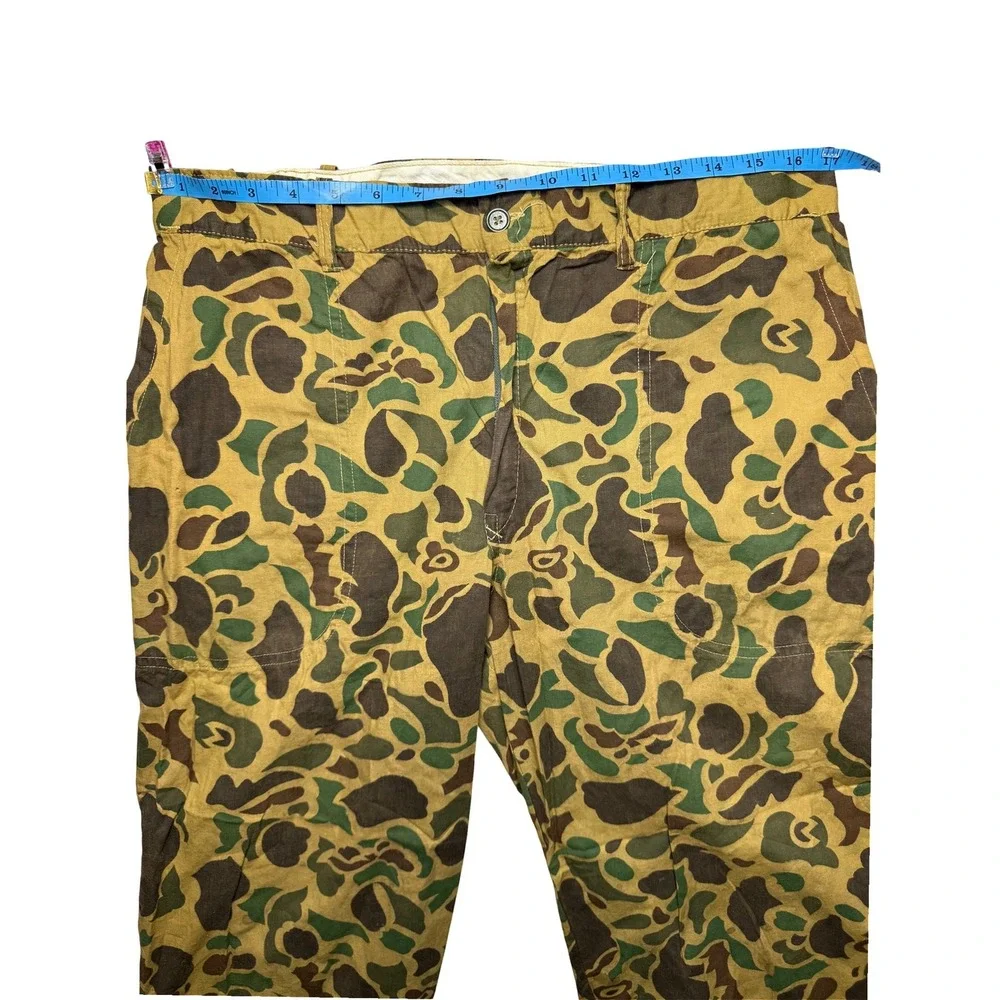 Vintage Frog Skin Camo Fatigue Pants Mens L Duck Military Lightweight‎ Hong Kong